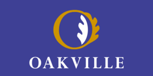 The crappy Oakville flag that looks like it was designed by Walmart.